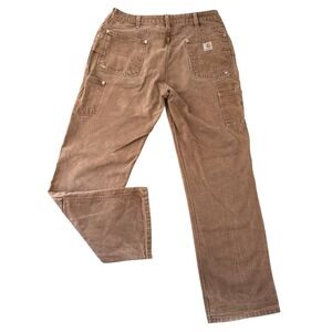Vintage Carhartt Jeans Womens Duck Canvas Double Knee WB136 BRN Size 34x34 Pants